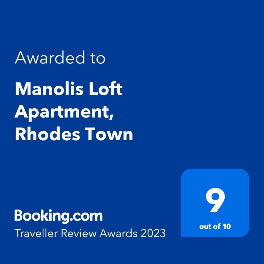 Manolis Loft Apartment, Rhodes Town Rhodes City Eksteriør bilde